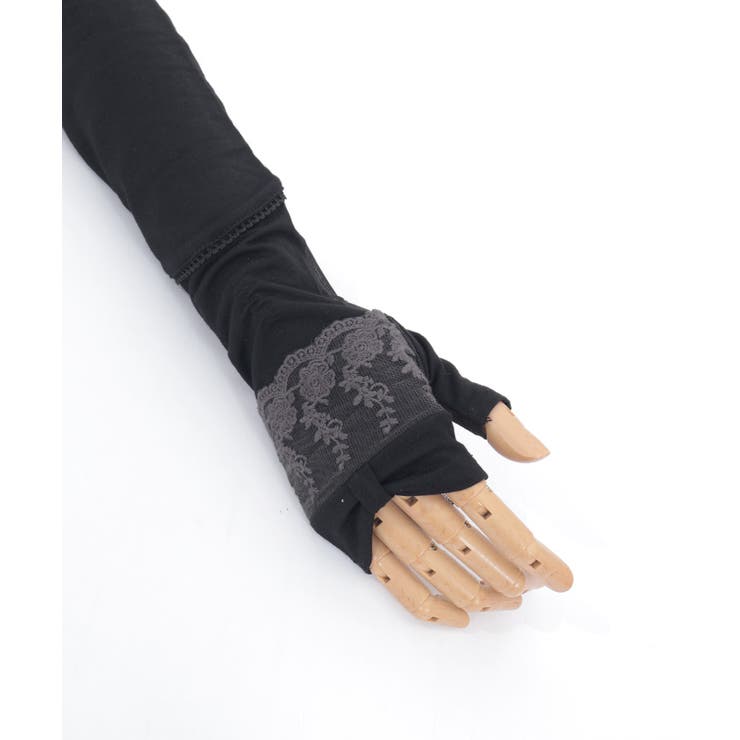 リボン×レースＵＶロング手袋 | axes femme | 詳細画像10 
