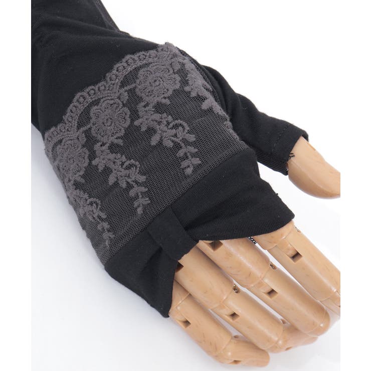 リボン×レースＵＶロング手袋 | axes femme | 詳細画像11 