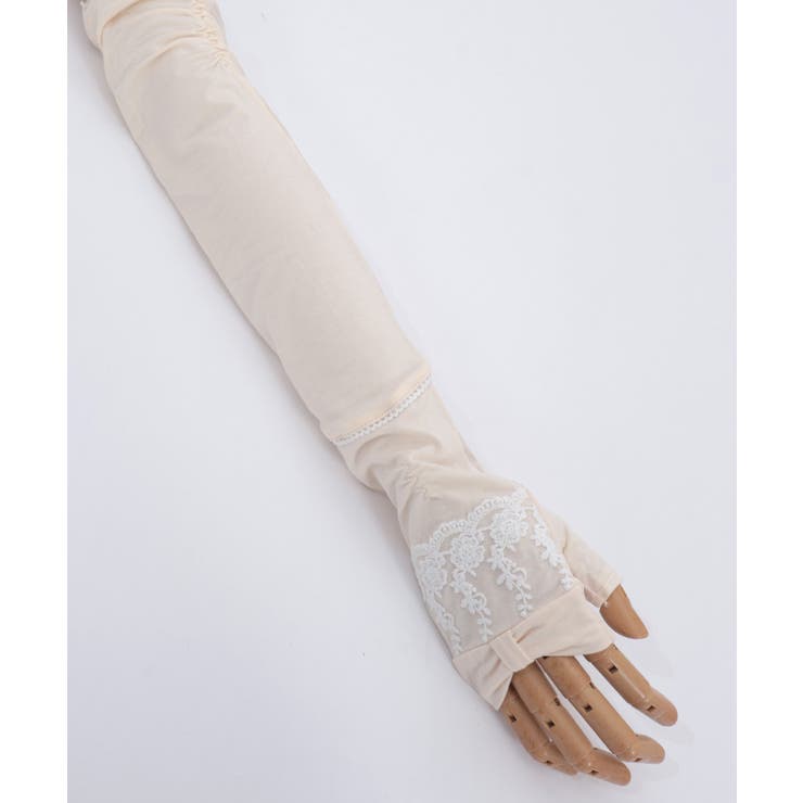 リボン×レースＵＶロング手袋 | axes femme | 詳細画像17 