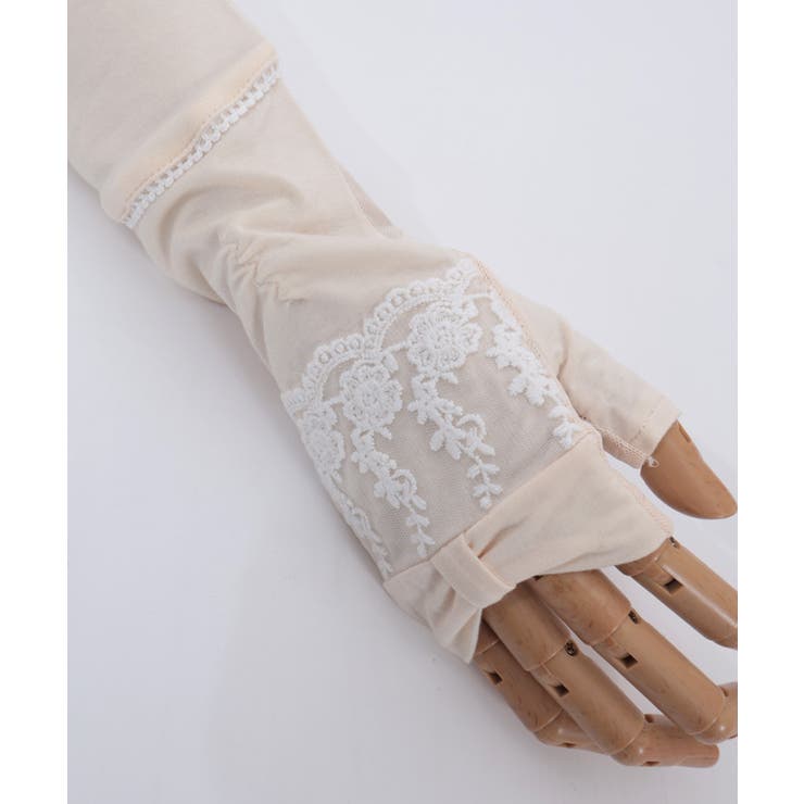 リボン×レースＵＶロング手袋 | axes femme | 詳細画像19 