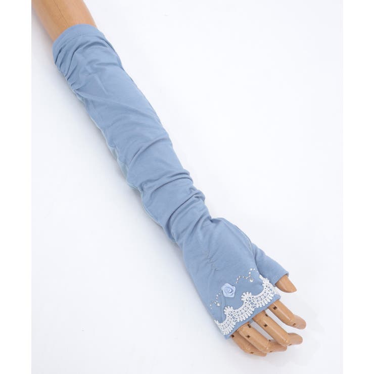 巻バラビジューＵＶロング手袋 | axes femme | 詳細画像14 