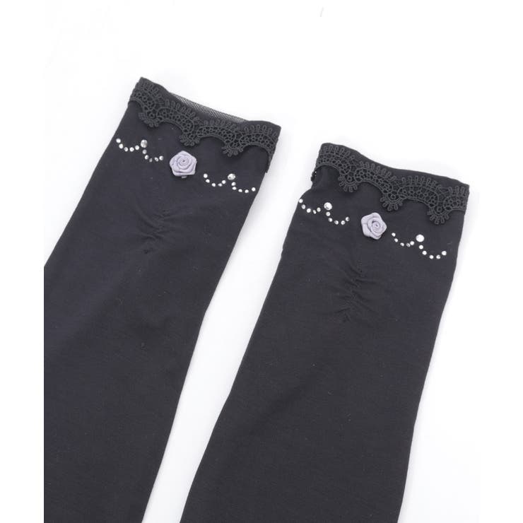 巻バラビジューＵＶロング手袋 | axes femme | 詳細画像8 