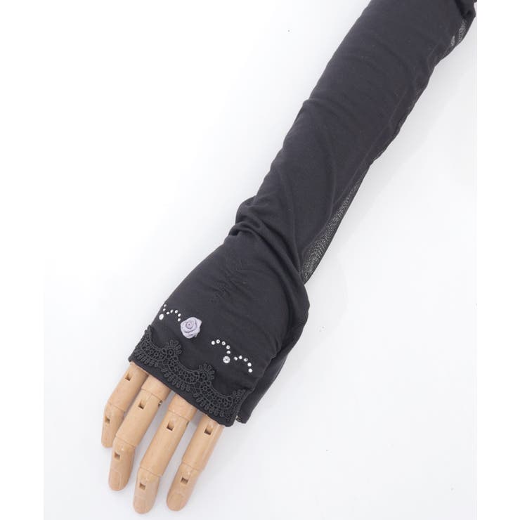 巻バラビジューＵＶロング手袋 | axes femme | 詳細画像9 