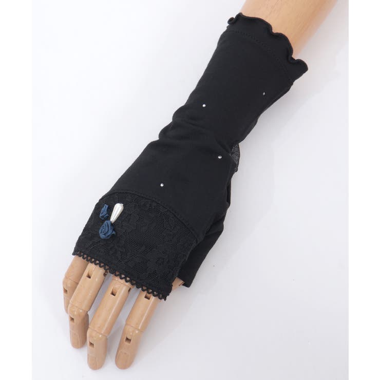 バラ×レースＵＶショート手袋 | axes femme | 詳細画像11 