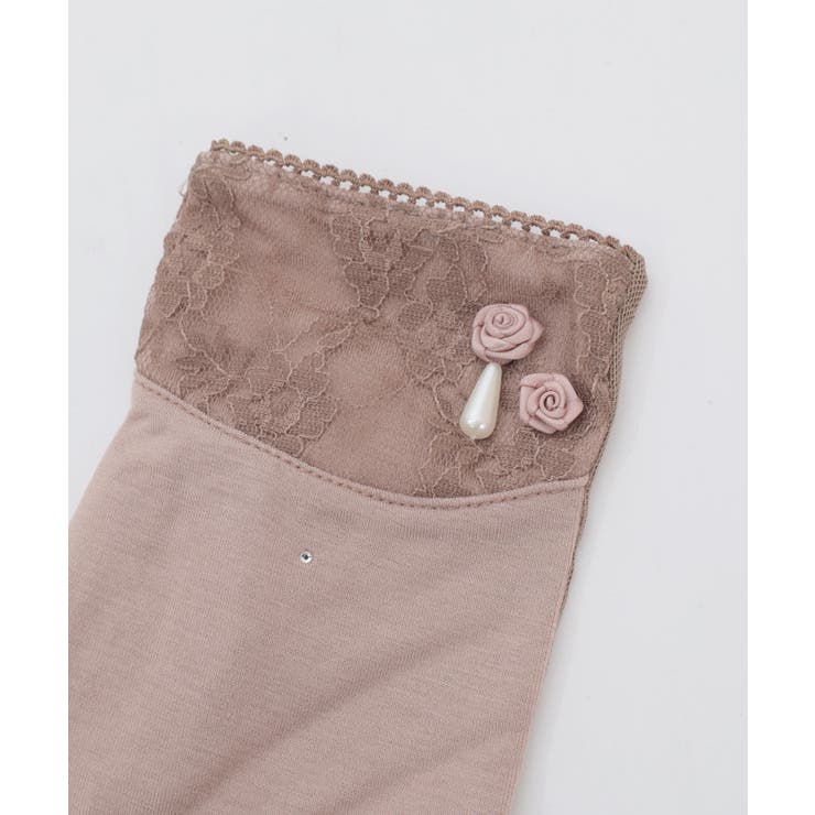 バラ×レースＵＶショート手袋 | axes femme | 詳細画像15 