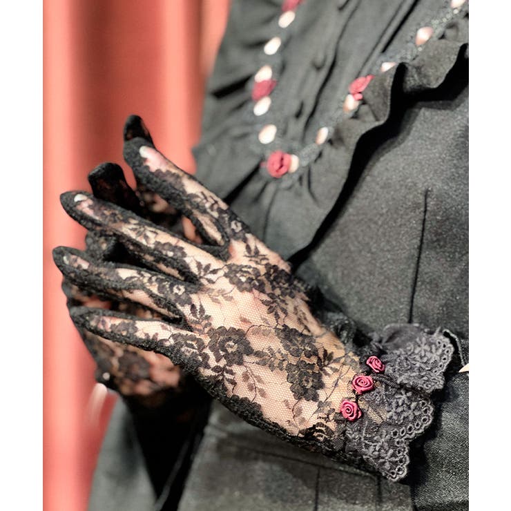 巻きバラレースグローブ | axes femme | 詳細画像2 
