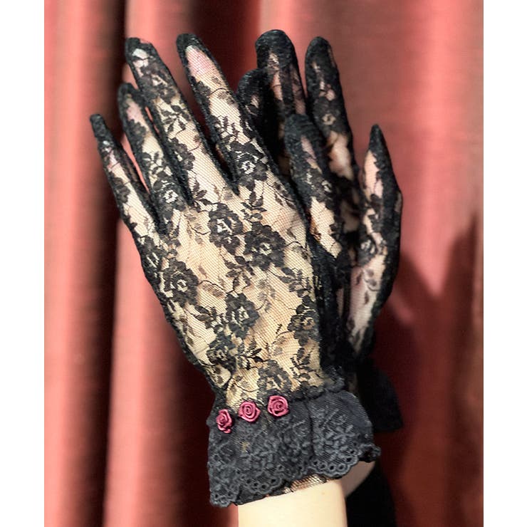 巻きバラレースグローブ | axes femme | 詳細画像5 