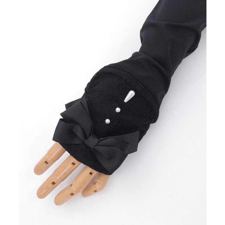 リボンデザインＵＶロング手袋 | axes femme | 詳細画像19 