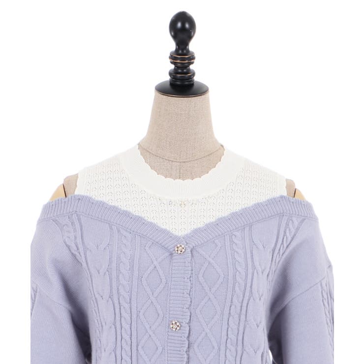 レイヤーデザイン肩開きPO[品番：IGAW0001038]｜axes femme