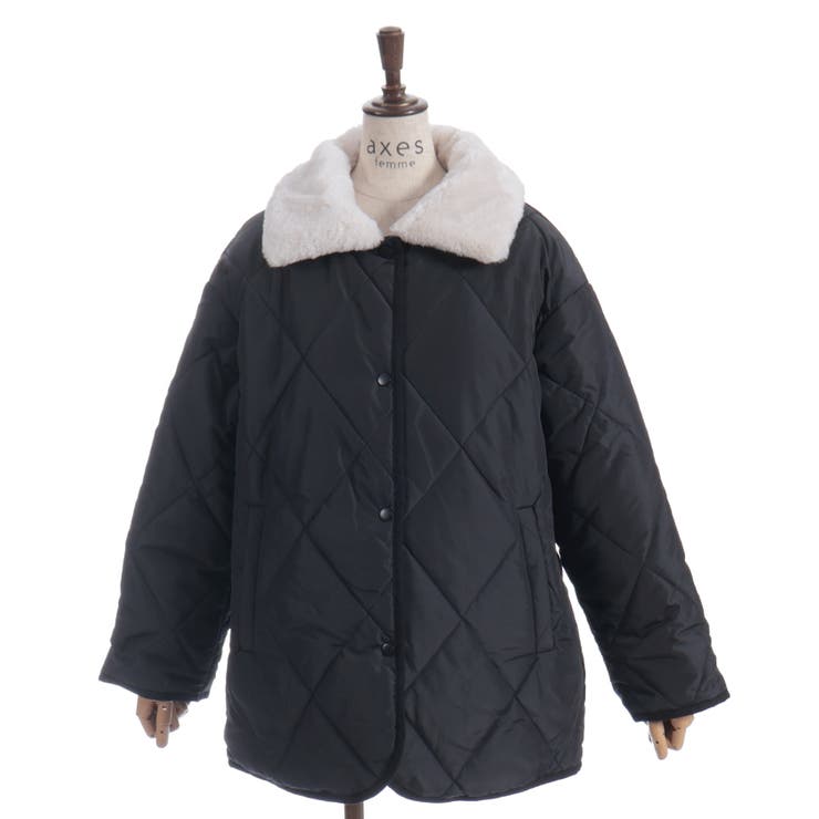 襟ファーキルトジャケット | axes femme | 詳細画像11 