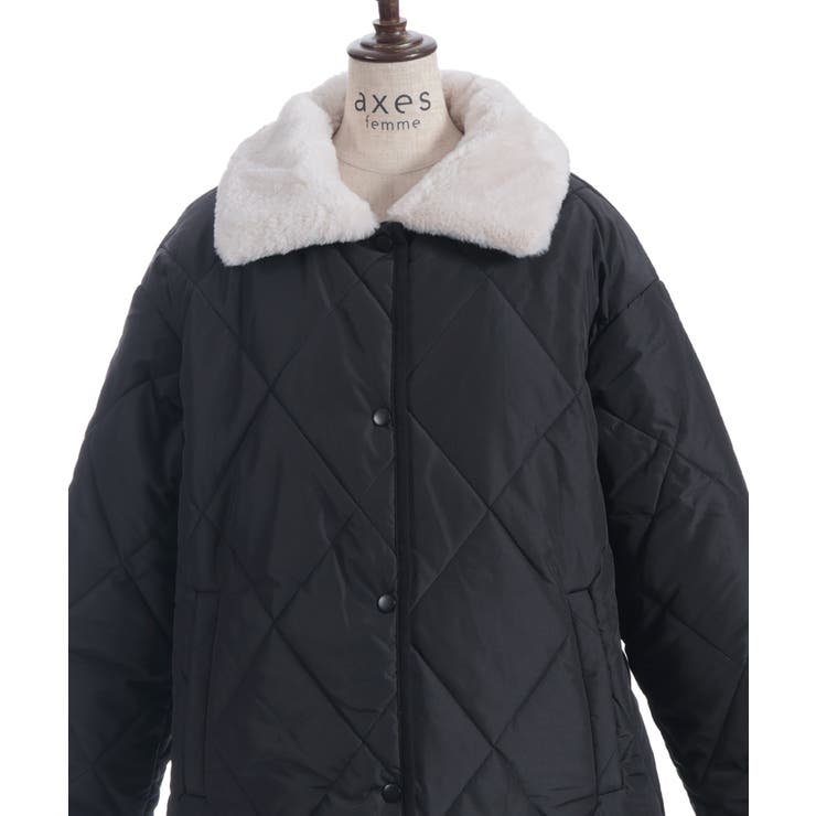 襟ファーキルトジャケット | axes femme | 詳細画像14 