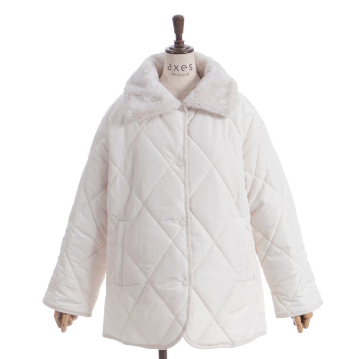 襟ファーキルトジャケット | axes femme | 詳細画像2 