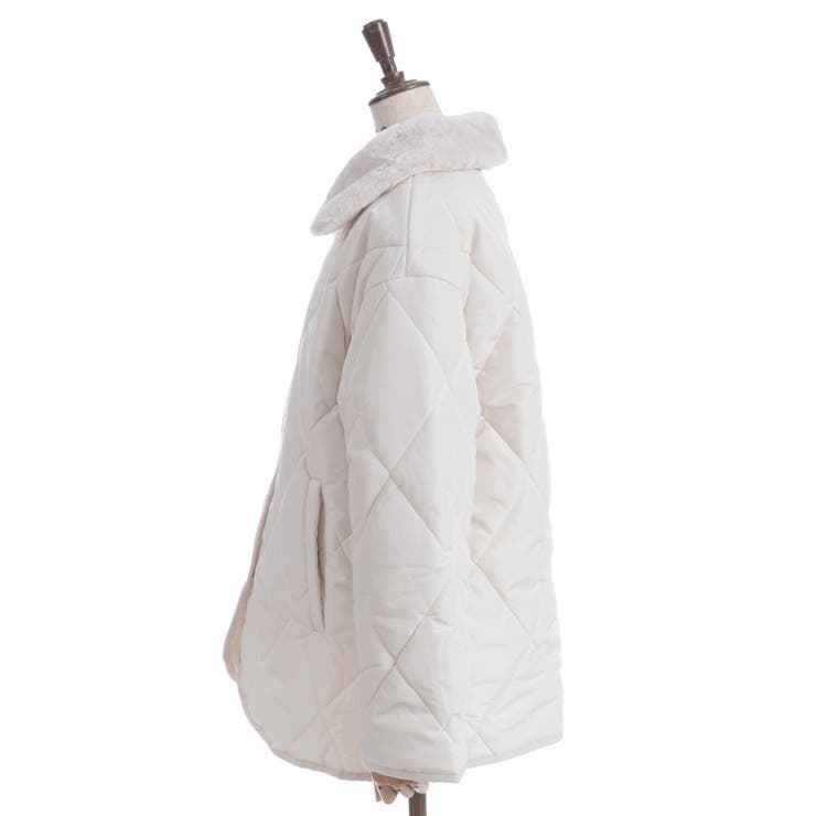 襟ファーキルトジャケット | axes femme | 詳細画像3 