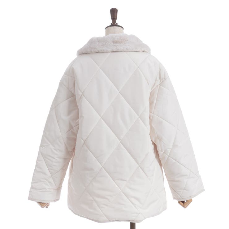 襟ファーキルトジャケット | axes femme | 詳細画像4 