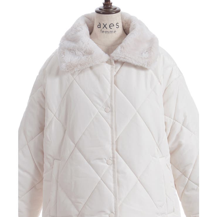 襟ファーキルトジャケット | axes femme | 詳細画像5 
