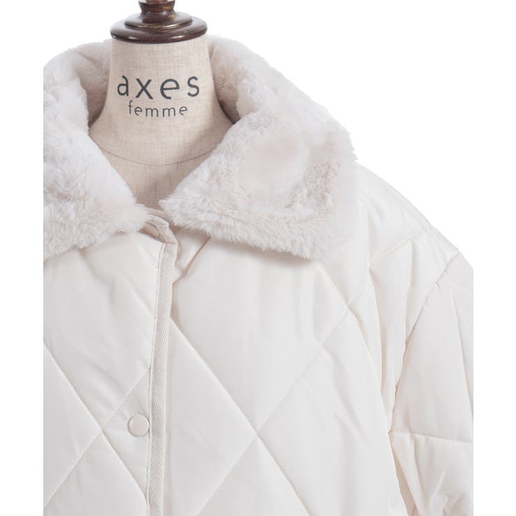 襟ファーキルトジャケット | axes femme | 詳細画像7 