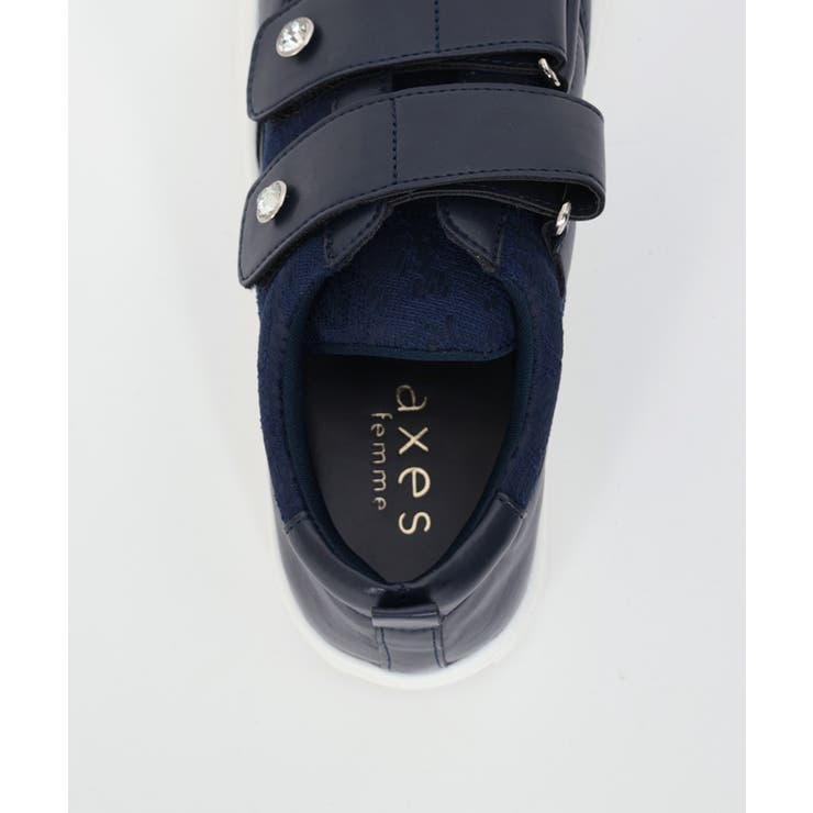 レース使いベルクロスニーカー | axes femme | 詳細画像14 