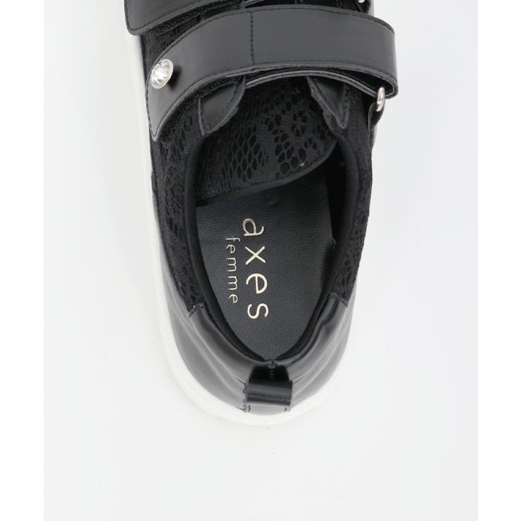 レース使いベルクロスニーカー | axes femme | 詳細画像23 