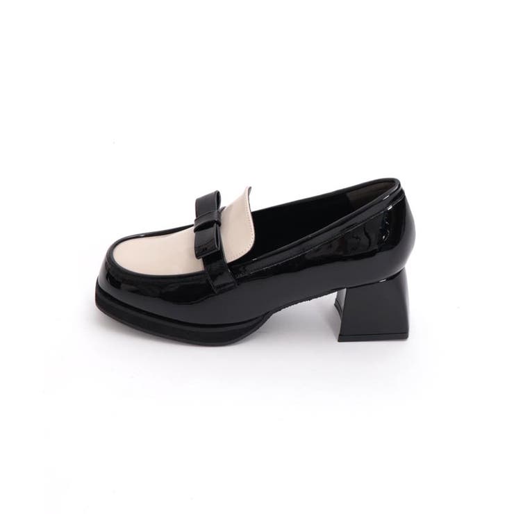 【NEW限定品】 リボン付ヒールローファー[品番：IGAW0005458]｜axes femme 靴