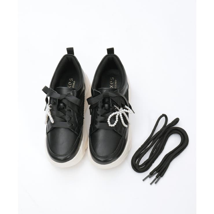 チャーム付レーススニーカー | axes femme | 詳細画像10 