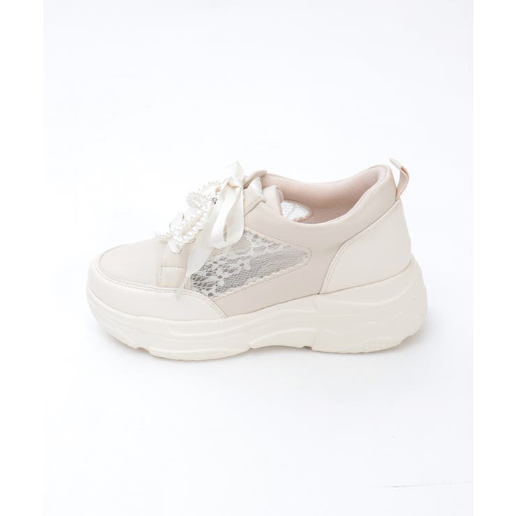 チャーム付レーススニーカー | axes femme | 詳細画像20 