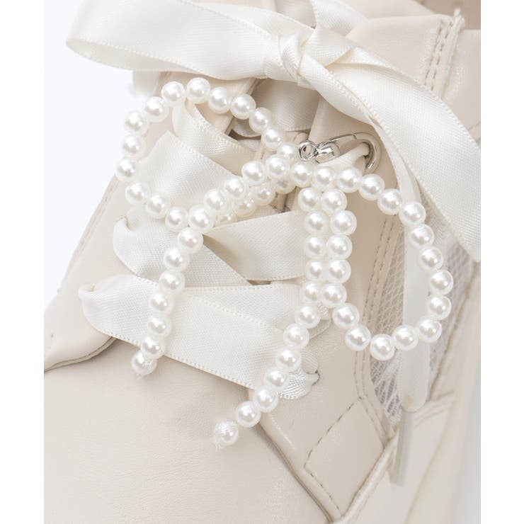 チャーム付レーススニーカー | axes femme | 詳細画像25 