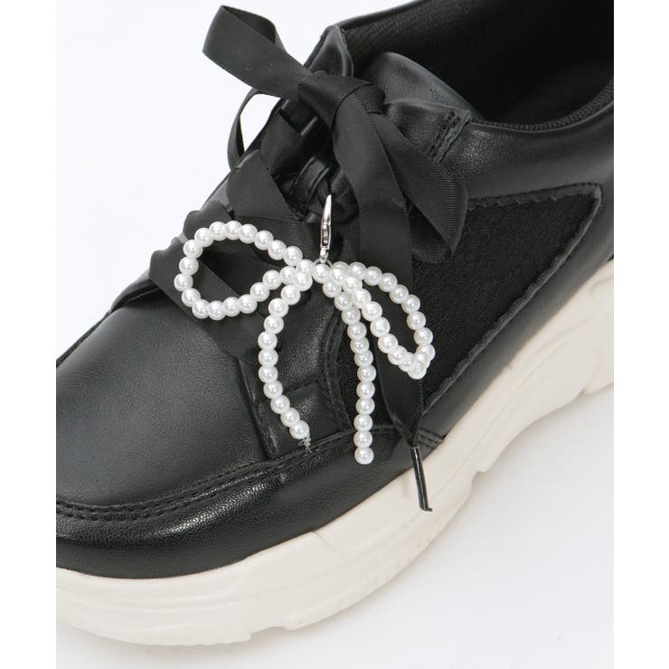 チャーム付レーススニーカー | axes femme | 詳細画像6 