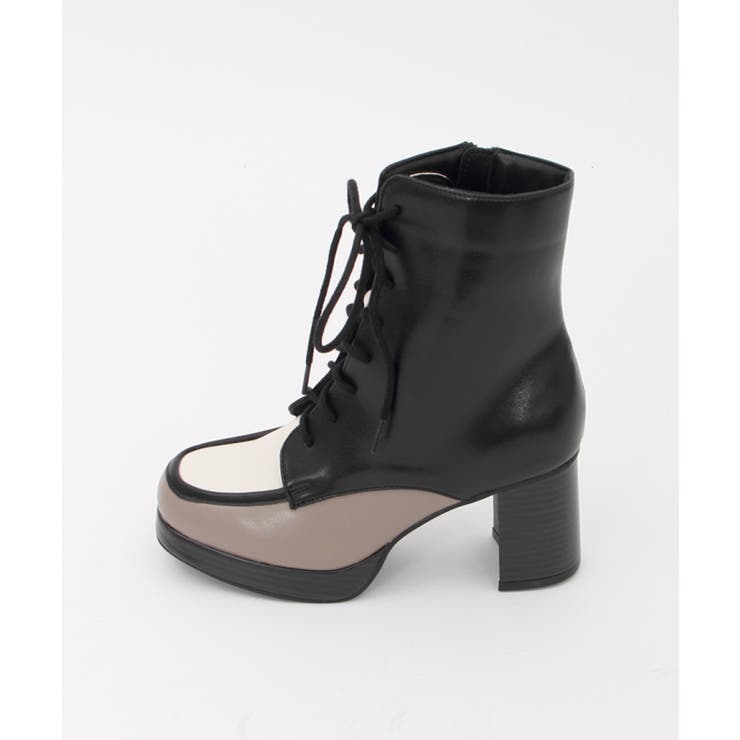 配色レースアップブーツ[品番：IGAW0002484]｜axes femme