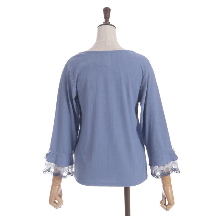 カラー刺繍チュールレースプルオーバー | axes femme | 詳細画像23 