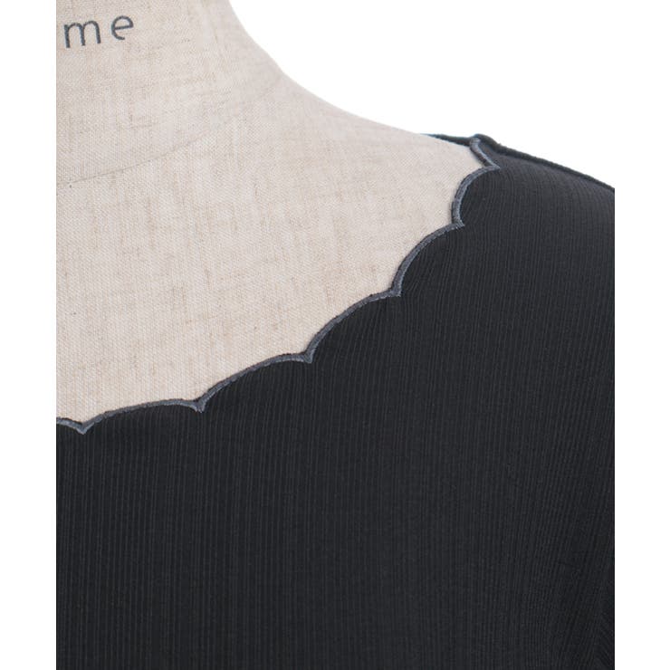 カラー刺繍チュールレースプルオーバー | axes femme | 詳細画像29 