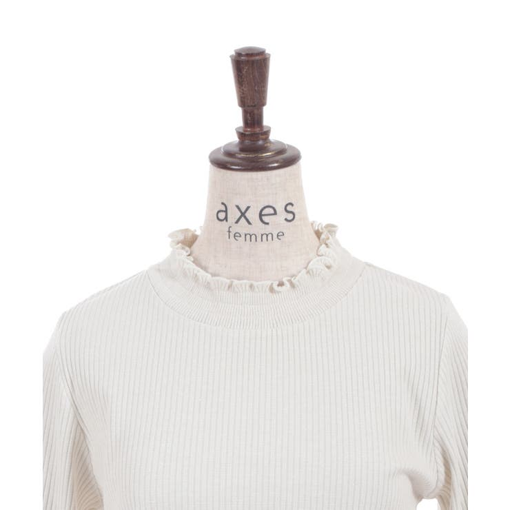 苺チュールレース七分袖プルオーバー | axes femme | 詳細画像12 