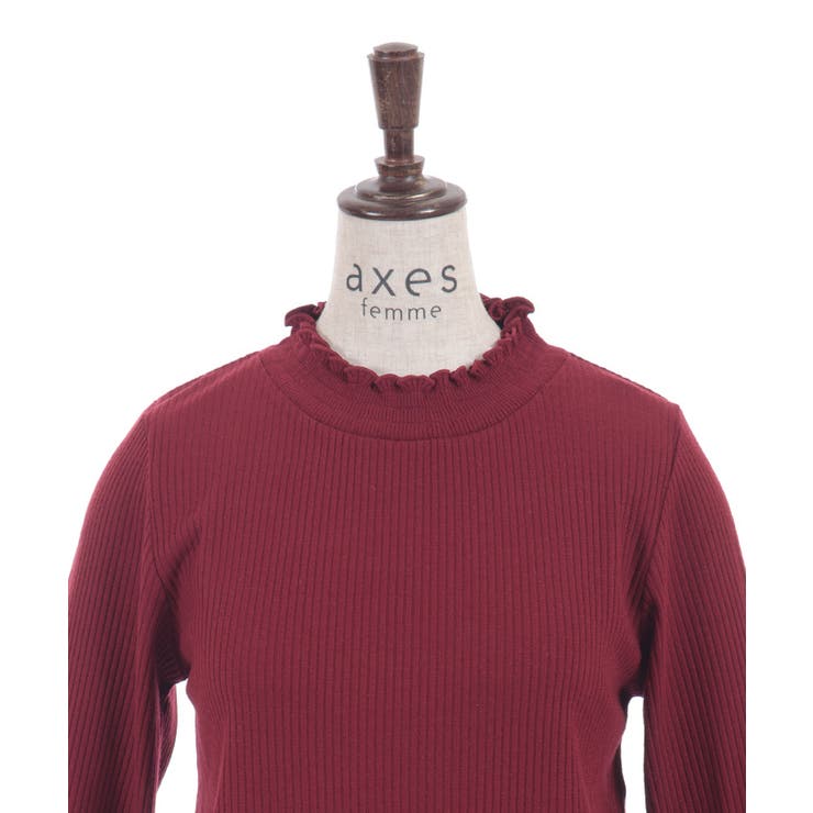 苺チュールレース七分袖プルオーバー | axes femme | 詳細画像18 
