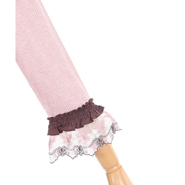 チュール刺繍カラーレースプルオーバー | axes femme | 詳細画像27 