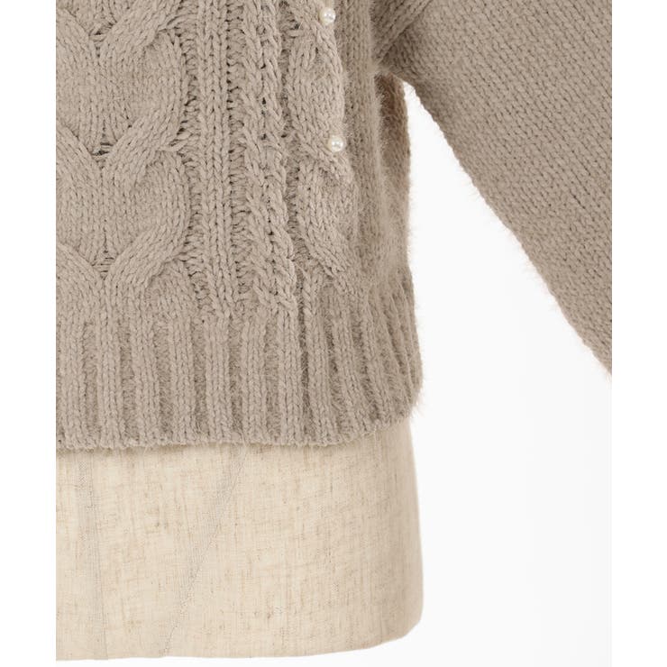 フェザー×モールニットプルオーバー[品番：IGAW0004280]｜axes femme