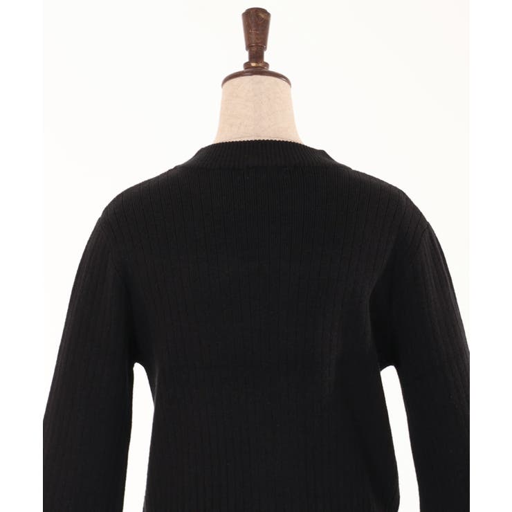 センタージップフレア袖ニット[品番：IGAW0004392]｜axes femme