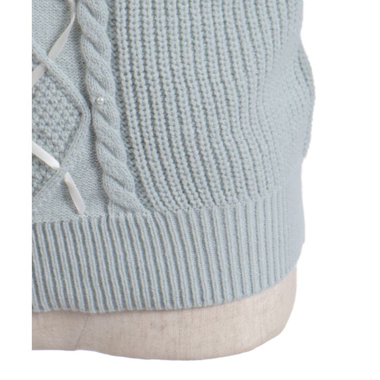 リボン×ケーブルニットＰＯ | axes femme | 詳細画像27 