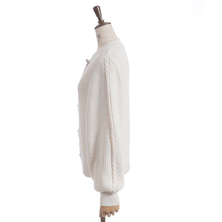 リボン×ケーブルニットＰＯ | axes femme | 詳細画像6 