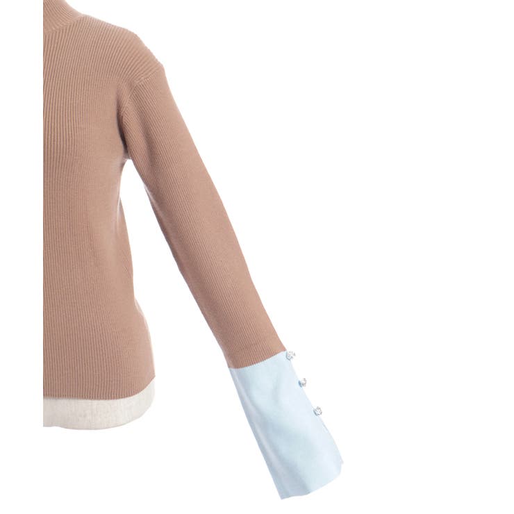 バイカラーニットプルオーバー | axes femme | 詳細画像12 