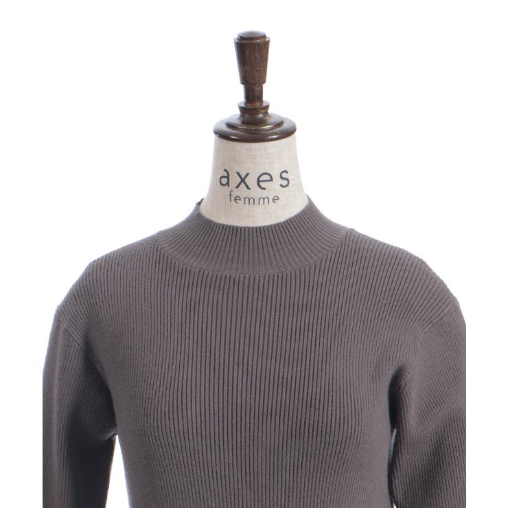 バイカラーニットプルオーバー | axes femme | 詳細画像16 