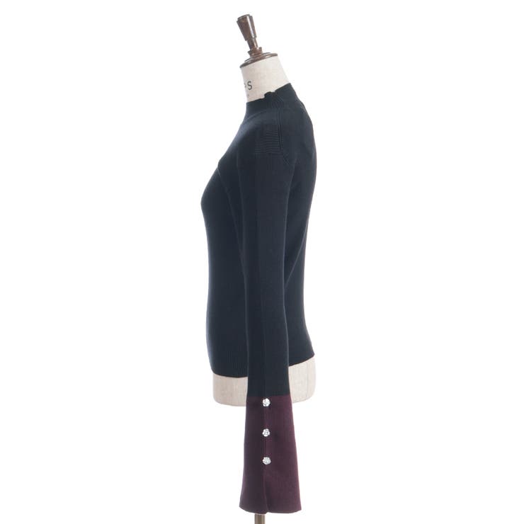 バイカラーニットプルオーバー | axes femme | 詳細画像22 