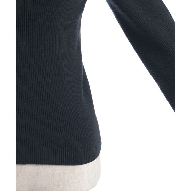 バイカラーニットプルオーバー | axes femme | 詳細画像25 