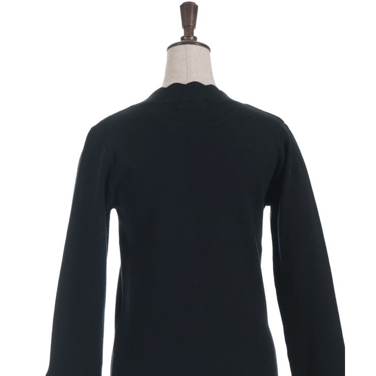 ローズ刺繍フレア袖配色ニット | axes femme | 詳細画像13 