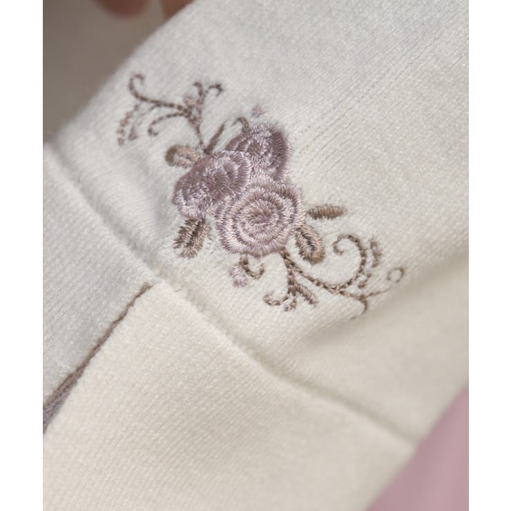 ローズ刺繍フレア袖配色ニット | axes femme | 詳細画像4 