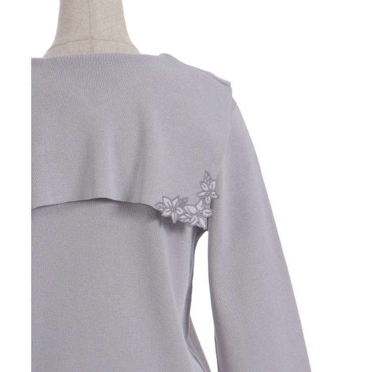 フラワー刺繍セーラー襟ニット | axes femme | 詳細画像29 