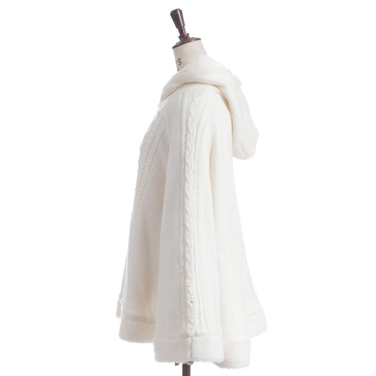 パール裏ボアニットポンチョ | axes femme | 詳細画像11 