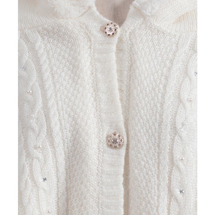 パール裏ボアニットポンチョ | axes femme | 詳細画像15 