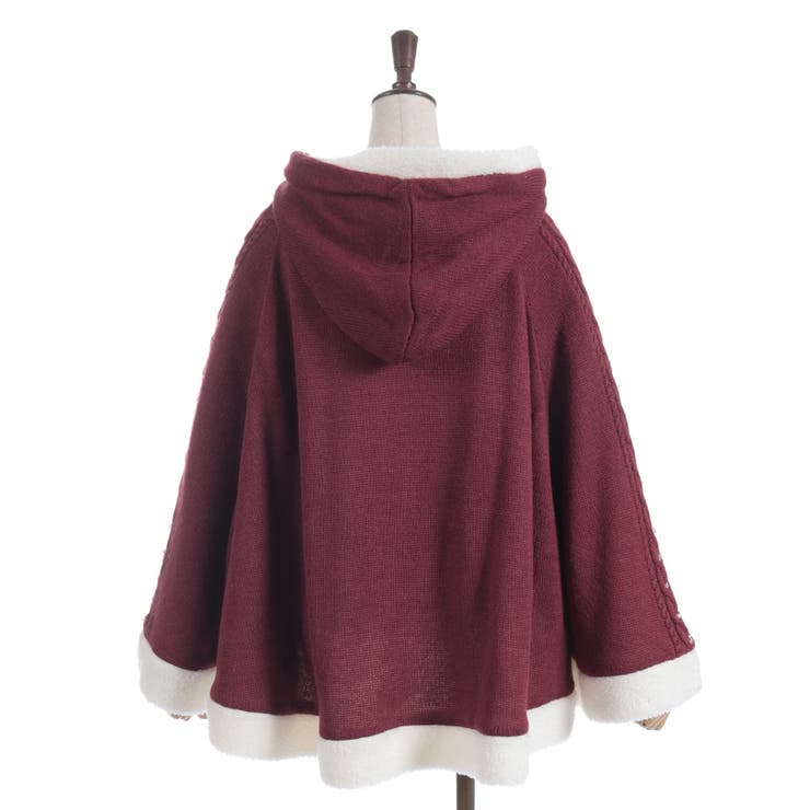 パール裏ボアニットポンチョ | axes femme | 詳細画像19 