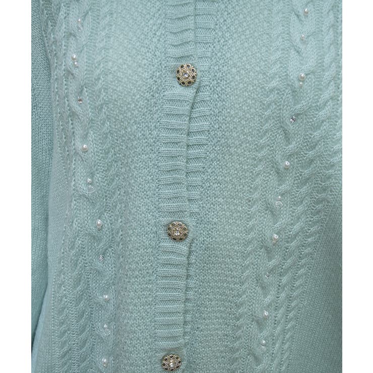 パール裏ボアニットポンチョ | axes femme | 詳細画像4 