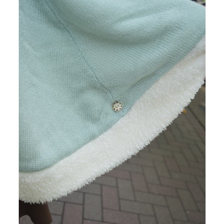 パール裏ボアニットポンチョ | axes femme | 詳細画像6 