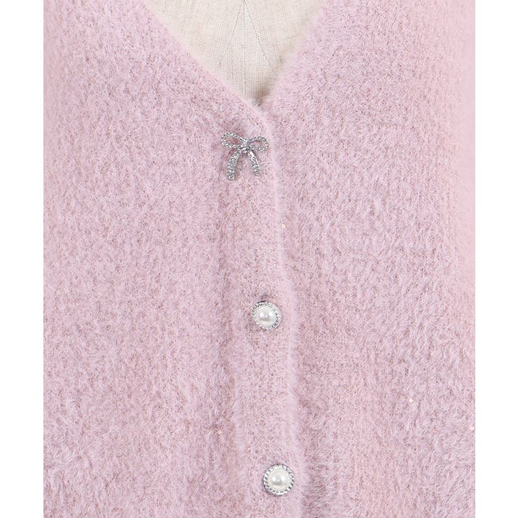 花スパンコールフェザーカーデ | axes femme | 詳細画像20 